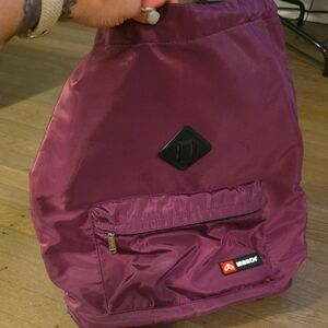 Wandf - Drawstring Purple Backpack..lots Of Pockets